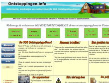 Tablet Screenshot of ontstoppingen.info